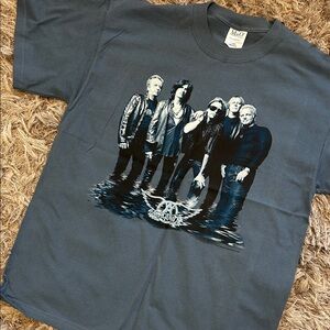 Vintage Authentic Y2K Aerosmith Just Play 2001 Tour T-Shirt